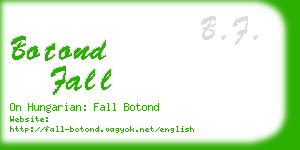 botond fall business card